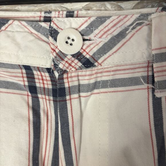 Marc Ecko Shorts Cargo Cut n Sew Multicolor Plaid Mens Size W34 embroidered Logo - Picture 6 of 15